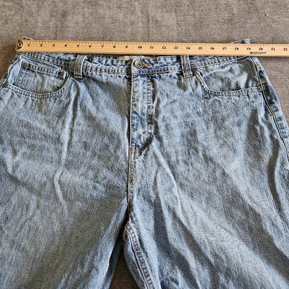 Bongo Shorts Mens 38 Blue Classic Fit 12" Inseam Jorts CottonDenim M1501003 VTG - Picture 4 of 16